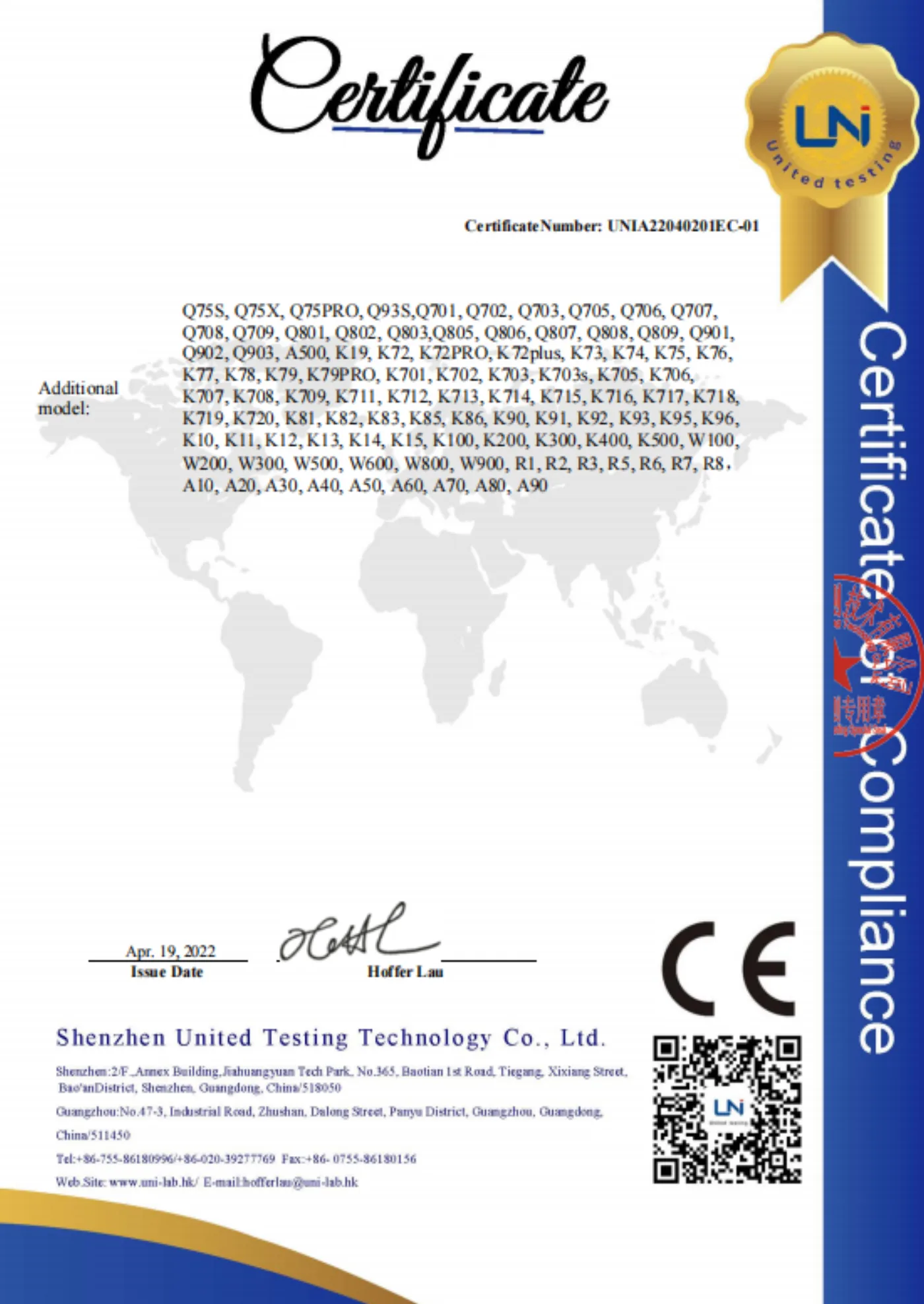 CE Conformity — LVD — issued by EU notified body · EN 62368-1