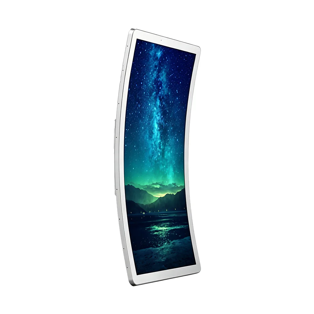43 inch Wintouch curved LCD display and curved touch screen monitor model WT430JS — Wintouch curved-display product view 1, engineered for automotive showroom curved display and gaming-lounge curved monitor