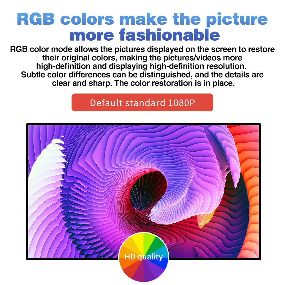 Wintouch Wall-mounted Digital Signage, full HD RGB colour reproduction feature